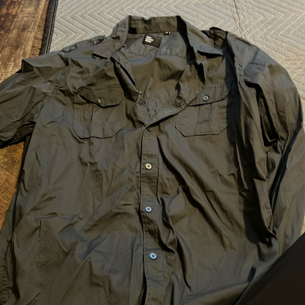 Red level nine xxl mens gray dress shirt